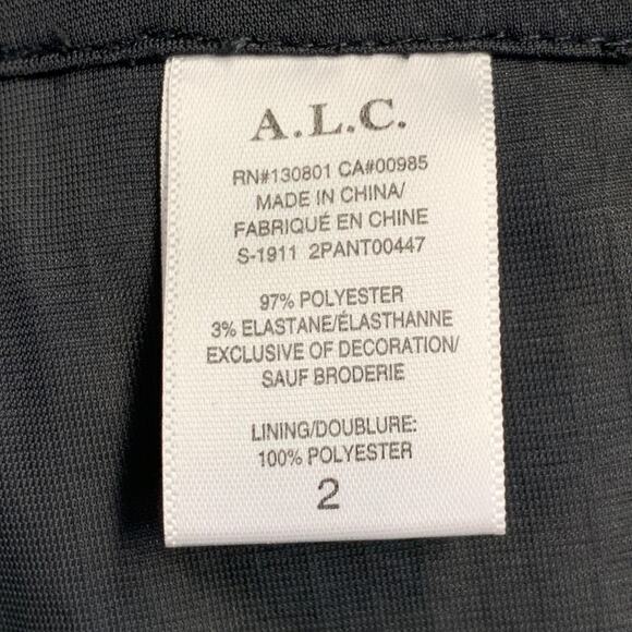 A.L.C. Size 2 Beige Brown Polyester Blend Sequined Leopard Leggings - Picture 6 of 6